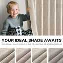 120 Inch Long Natural Linen Pinch Pleated 100% Blackout Curtains & Drapes,Bedroom/Livingroom Farmhouse Curtains 2 Panel Sets,Room Darkening Thermal Insulated Window Curtain