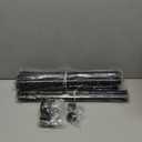 Zeerobee Curtain Rods for Windows 66 to 120, 1 Inch Heavy Duty Adjustable Drapery Rods, Modern Indoor/Outdoor Curtain Pole for Bedroom, Living Room, Patio, Farmhouse, 32"-120", Grey