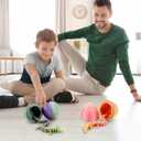 2 x 3D Printed Dragon Eggs with Dragon Inside,Color Change with Temperature,Lavender Purple+Mint Green to Pink+Yellow (12 inch)