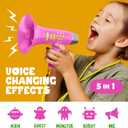 Mini Explorer Voice Changer for Kids for Kids - Voice Changing Device for Boys & Girls Ages 3-8+ Olds Birthday Gifts for 3, 4, 5, 7, 8 Year Old Boy - Toys Gift Ideas for Kid, Toddler (Pink)
