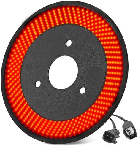 NKCELL POWER Spare Tire Brake Red LED Light for Ford Bronco 2021-2024 2/4 Door, Plug-N-Play 405pcs LEDs Wheel Light 3rd Brake High Mount Rear Stop Tail Light Bronco Accessories