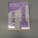 Bikini Trimmer for Women, Tiovara Painless Electric Razors Shaver IPX7 Waterproof Cordless Body Hair Trimmer Pubic Hair Removal with USB Charge Dock for Underarm Leg Arm Body Face Silk Skin (Purple)