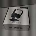 Wireless Headset with Mic for Work, Bluetooth Headset with Microphone for PC, Noise Cancelling Headphones with Mic Mute Button & USB for Call Center/Office/Home/Computer/Laptop/Cell Phones/Teams/Zoom