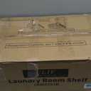 Ulif U13 Medium Over Washer and Dryer Storage Shelves, 6 Tiers Laundry Room Standing Shelf with 2 Hanger Rods, Space Saver Clothes Drying Rack, 57.8" W x 22" D x 77.4" H, Black