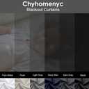 Chyhomenyc Stone Short Blackout Curtains 24 Inch Length, Small Kitchen Curtain Tier Rod Pocket Half Window Curtains for Bathroom Basement Cabinet Camper RV Bunk, 2 PCS, Each 30" Wx24 L