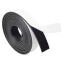 DOBTIM Self Adhesive Neoprene Solid Rubber Strips 1/8 (.125)" Thick X 1" Wide X 10'Long, Rubber Sheet for Pads Cushion Gasket