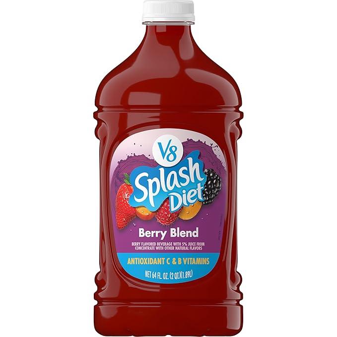 V8 Splash Diet Berry Blend Flavored Juice Beverage, 64 fl oz Bottle Little Debbie Blueberry Mini Muffins, 5 Pouches, 8.44 OZ Box SEP 21 2025 SEP 06 2025