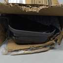 Suction Cup Shower Caddy, Wall Mounted No Drilling Bathroom Shower Organizers Storage Rack, Removable Shelves for Inside the Shower, Black