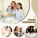 6 x Toothbrush Holders for Bathrooms 4-Tier Rotating Tooth Bursh Holder Countertop Toothbrush Holder Toothbrush Storage Organizer Toothbrush Stand Makeup Brush Holder Pen Holder Razor Holder (White)