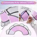 Soft Dog Cone Collar After Surgery Recovery,Adjustable E-Collar with Removable Shield,Lightweight,Breathable Anti-Licking Protective Cone for Large,Medium,Small Pets (Rose Pink, L (Neck:15.5''-19'')