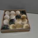 Velvet Ornaments for Christmas Tree 16 Pack 3.15" Velvet Christmas Ball Set, Luxurious Holiday Tree Ornaments for Home Decor, Brown Green