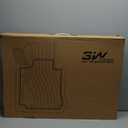 3W Floor Mats Fit for Ford Ranger 2020 2021 2022 2023, TPE All Weather Floor Liner for Ford Ranger Super Crew Cab,1st & 2nd Row Full Set Custom Fit Car Mats Accessories