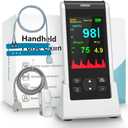 Pulse Oximeter-HOLFENRY Infant Pulse Oximeter Rechargeable for Baby&Adult,with Continuous Monitor,Baby Pulse Oximeter Infant Oxygen monitor-Adjustable Alarm for Pulse Rate and SpO2,FSA/HSA Eligible