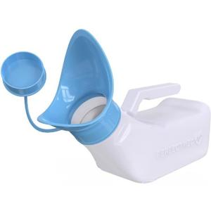 Female Urinal Spill Proof 32 oz (1 Pack) - Urinal for Women - Pee Funnel - Women Bed Pan - Portable Urinals for Women - Sturdy Female Urination Device for Car Travel, Road Trip Essentials