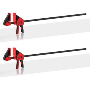 Bar Clamps for Woodworking, 2-Piece 36 Inch Clamps Set with 550 LBS Load Limit, One-Handed Clamp/Spreader, Heavy-Duty Quick-Change F Clamp, Ideal for Woodworking/Carpentry/Home Improvement/DIY
