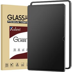2 Pack for Galaxy Tab S10 Plus/S9 Plus/S9 FE Plus 12.4-inch Matte Glass Screen Protector (Not Privacy) Anti Glare Anti Fingerprint Tempered Glass with Alignment Frame