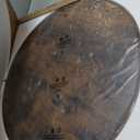 Round Coffee Table, Small Circle Coffee Table with Storage, Modern Wood Round Center Table for Living Room, Home Office, Small Space, Easy Assembly, Rustic Brown