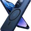 TORRAS Magnetic Guardian Designed for iPhone 15 Pro Max Case, Military Grade Drop Tested, Compatible with MagSafe, Slim Case for iPhone 15 Pro Max Phone Case (6.7") 2023, Blue Titanium