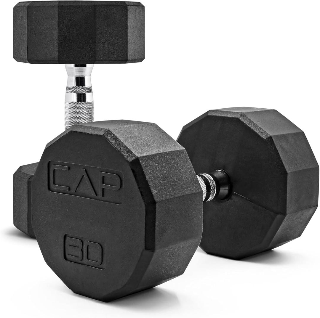 CAP Barbell Coated Dumbbell Weight | Multiple Options Pairs & Sets (30 lb - Pair)