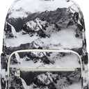 Caoroky knight 15.6 inch Laptop Backpack Women Men Waterproof Work Business Rucksack Anti Theft Travel Backpacks Causal Daypack Large School College Bookbag for Teens Girls Student-White