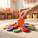 108pcs Color Random Fidget Toys Sensory Stone for KidsTextured Soft Worry Stone for Autism Kids Calming - Fidget Stress Toys for Students Anxiety Relief - Small Prizes Fidget Toys