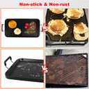 Vayepro 2-in-1 Stove Top Griddle & Grill Pan, 20 Inch Non-Stick Double Burner Griddle for Gas, Electric, and Camping Stoves, Perfect for Pancakes, BBQ, and Indoor/Outdoor Cooking