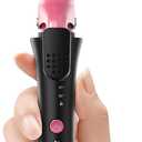 Dual Voltage 2 in 1 Curling Iron and Straightener, Mini Hair Styler with 1 Inch Ceramic Tourmaline, 30s Fast Heat to 450 Auto Shut-Off, Christmas Gift for Women, Worldwide 110-240V for All Hair Types