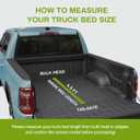 AUTOSAVER88 Tri-fold Soft Truck Bed Tonneau Cover Compatible with 2022 2023 2024 2025 2026 Ford Maverick 4.5 Feet Bed
