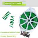 2 x Plant Twist Ties Garden Wire - 656FT Heavy Duty Green Plant Ties with Cutter for Climbing Vines - Reusable Coated String for Outdoor Tomato Tree Training & Indoor Cable Support