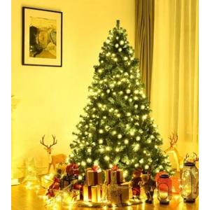 7 ft. Pre Lit Artificial Christmas Tree Hinged Artificial Christmas Tree
