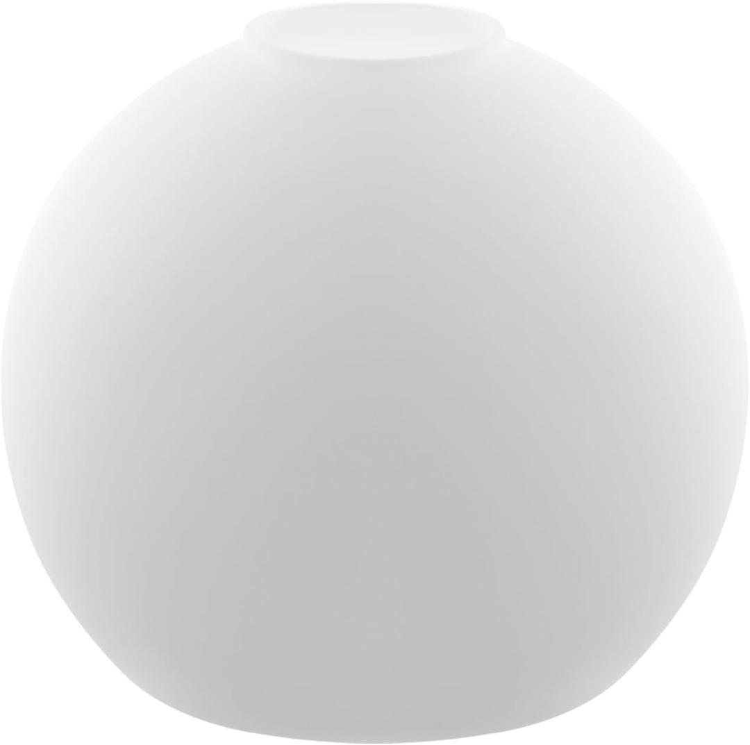 Frosted White Glass Globe Lampshade Double Hole Fixture Replacement Shade, Diameter 10"