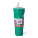 Manna Ranger Double-wall Insulated Stainless Steel Tumbler with Leak-proof Smart Seal Lid and Reusable Tritan Straw - 26 Oz  Green