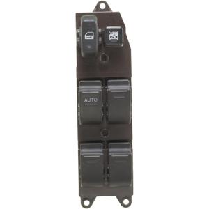 Front Left Driver Side Master Power Door Window Switch compatible with Toyota 98-98 4Runner / 00-01 Camry without Wood Grain / 00-04 Echo (year 98 99 00 01 02 03 04 1998 1999 2000 2001 2002 2003 2004)