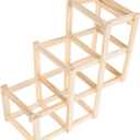 Toyvian Wooden Hamster Climbing Ladder Toy for Active Exploration and Chewing Safe Natural Wood Educational Accessory for Pet Cages for Hamsters Rats and Animals