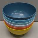 Homestockplus [Set of 6] 68 Oz Salad Bowls Large Serving Bowls Unbreakable Ramen Bowl for Salad, Soup, Ramen, Noodle, Oatmeal, Snack Apply to Kitchen, Freezer,Dishwasher & Microwave Safe (Multicolor)