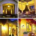 L LOHAS LED Dusk to Dawn Bug Light Bulb Outdoor, A19 Yellow LED Bug Light Bulbs, 9W Auto On/Off Bug Lights for Outside, Amber Porch Light Bulb 60W Equi, Non-Attracting, E26 Base for Backyard, 2 Pack