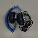 AILIHEN C8 Kids Headphones Wired, On-Ear Headphones with Microphone and Volume Control Foldable Corded Stereo 3.5mm Headset for School Teens Smartphones Chromebook Laptop Tablets Travel (Black Blue) (Medium)