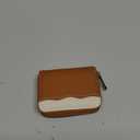 Linno RFID 20 Slots Credit Card Holder Genuine Leather Small Wallet for Women or Men with Zipper (New Brown)
