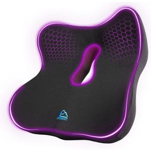 Memory Foam Seat Cushion for Pressure Relief, Ergonomic Office Chair Cushion for Coccyx, Sciatica & Tailbone Pain Relief, Hemorrhoid Donut Pillow, Cushion for Postpartum Pregnancy, After Surgery