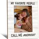 Beliran Memaw Gifts Picture Frame 5x7, Grandma Photo Frame, Christmas Mothers Day Birthday Gifts for Memaws, My Favorite People Call Me Memaw Wooden Picture Photo Frames for Desk Home Room Decor