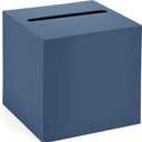 4 x Hxezoc Navy Blue Card Box Wedding Favors Gift Card Boxes Post Box Cardboard Receiving Money Box Holder for Wedding Reception, Baby Showers, Anniversary, Birthday Party, Graduation Envelope Holder