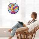 Bimkole Dinosaur Diamond Art Hanging Kit for Adult, DIY 5D Diamond Art Animal Window Pendant, Acrylic Crystal Art Hanging Ornament Home Wall Garden Front Door Sign Outdoor Decor 7.8x7.8 Inch