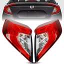 Brake Taillights for Honda Civic Sedan 2016 to 2021 - Taillight Assembly Replacement for 33550-TBA-A01, 33500-TBA-A01, HO2804110, HO2805110 - Driver and Passenger Side L+R - Bulbs Included