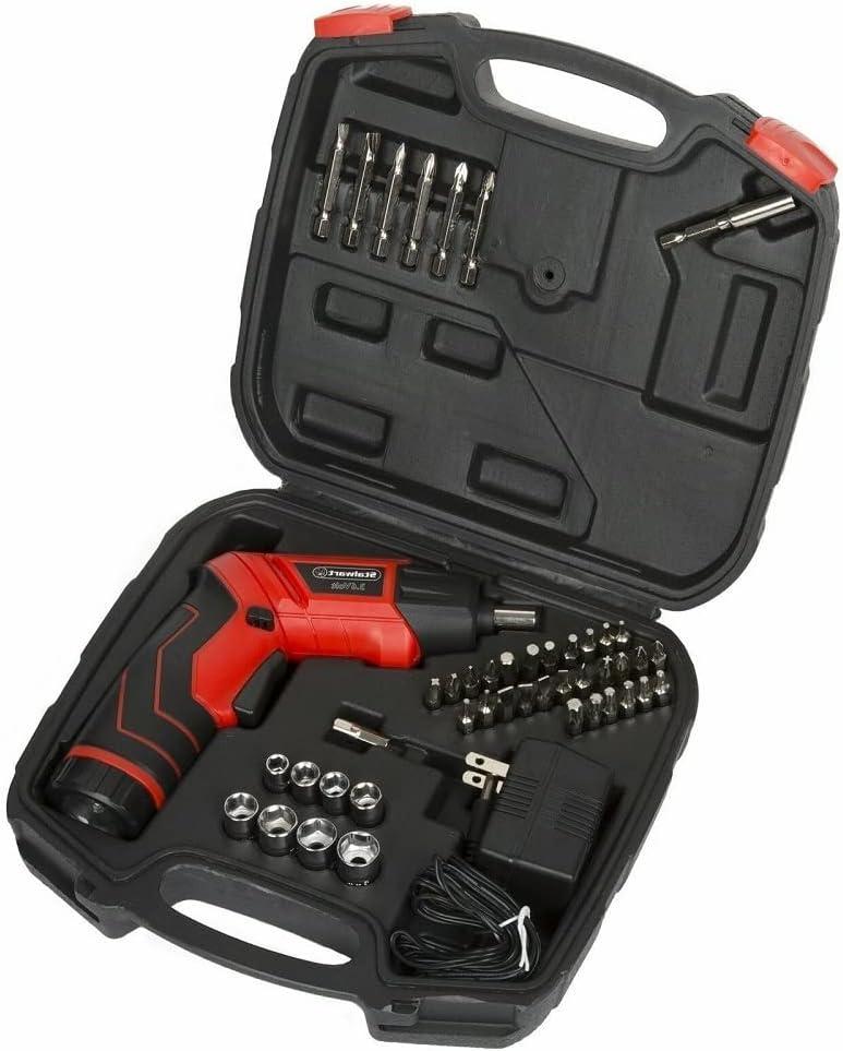 45 pc 3.6V Cordless Rechargeable Pivoting Screwdriver Set