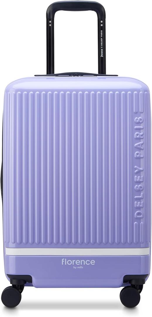 florence by mills Spin Me Away Hardside Expandable Luggage with Spinner Wheels, Lavender, Carry-On 20 Inch