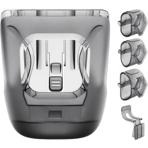 Stroller Cup Holder Fits for UPPAbaby Vista/Vista V2/Vista V3/Cruz/Cruz V2/Cruz V3/Minu/Minu V2/Minu V3/Minu Duo, Holds Different Drink Sizes, One-Hand Quick Install/Remove, Folds with Stroller (1 Pack, Translucent)