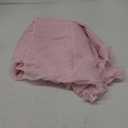 REISEN Pink Ruffle Shower Curtain Farmhouse Fabric for Bathroom Sheer Shower Curtain, 72 x 72 Inches