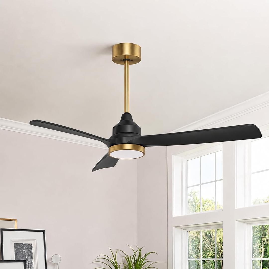 GREENEVER 52 Inch Ceiling Fan with Lights, Remote, DC & High CFM