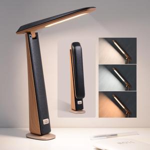 WILIT Foldable Portable Desk Lamp, Battery Operated Rechargeable Lamps Cordless, Eye-Caring LED Table Lamp with 3 Color Temperatures, Stepless Brightness, Desk Lamps for Office Home College Essentials