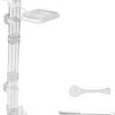 Shrimp Feeding Dish Set,Assembled Fish Shrimp Feeder Tube with Feeding Ring,Cleaning Brush for Fish Tank Fish Shrimp Crab